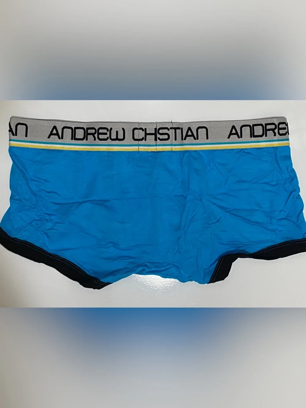 NWT! Andrew Christian Almost Naked Boxer w/Show-It Tech MED Turquoise